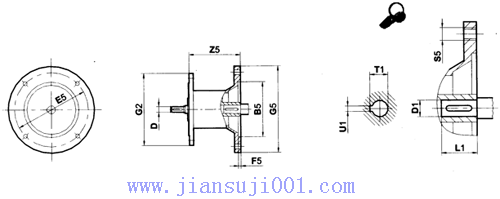 JK系列減速電機產(chǎn)品附件一標(biāo)準電機接盤